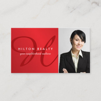 専門のモノグラムの名刺のテンプレート 名刺