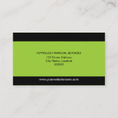 専門のモノグラムの名刺 名刺 (裏面)