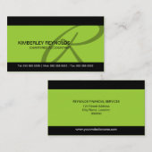 専門のモノグラムの名刺 名刺 (正面/裏面)