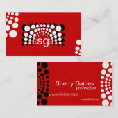 専門のモノグラムの名刺 名刺 (正面/裏面)