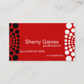 専門のモノグラムの名刺 名刺 (裏面)