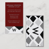 専門のモノグラムの名刺 名刺 (正面/裏面)