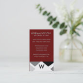 専門のモノグラムの名刺 名刺 (スタンド正面)