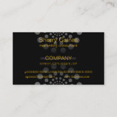 専門のモノグラムの名刺 名刺 (裏面)