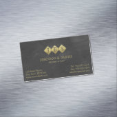 専門のモノグラムエレガントな弁護士の弁護士 マグネット名刺 (インサイチュ)