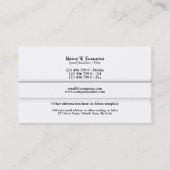 専門のモノグラム"B"ビジネスカスタム 名刺 (裏面)