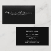 専門のユニークでエレガントな写真芸術家 名刺 (正面/裏面)