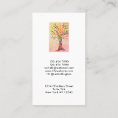 専門のレインボーツリーを追加 名刺 (裏面)