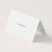 専門のロイヤリティのエレガントで白い大理石パターン 名刺 (裏面)