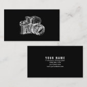 専門のヴィンテージの写真撮影の名刺 名刺 (正面/裏面)