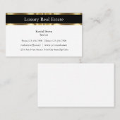 専門の上品な不動産仲介業者の名刺 名刺 (正面/裏面)