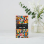 専門の不動産のモダンでクラシックなドア 名刺 (スタンド正面)