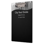 専門の不動産仲介業者のカスタムのクリップボード クリップボード (左)