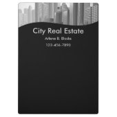 専門の不動産仲介業者のカスタムのクリップボード クリップボード (裏面)