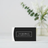 専門の不動産仲介業者の名刺のテンプレート 名刺 (スタンド正面)