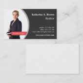 専門の不動産仲介業者は写真の名刺を残しました 名刺 (正面/裏面)