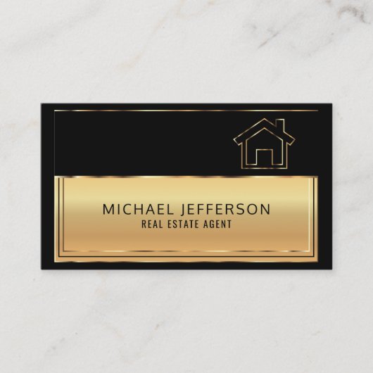 専門の不動産仲介業者 名刺 (正面)