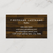 専門の不動産業者の名刺 名刺 (裏面)