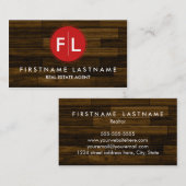 専門の不動産業者の名刺 名刺 (正面/裏面)