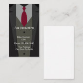 専門の会計士のデザイン 名刺 (正面/裏面)