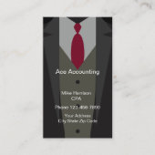 専門の会計士のデザイン 名刺 (正面)