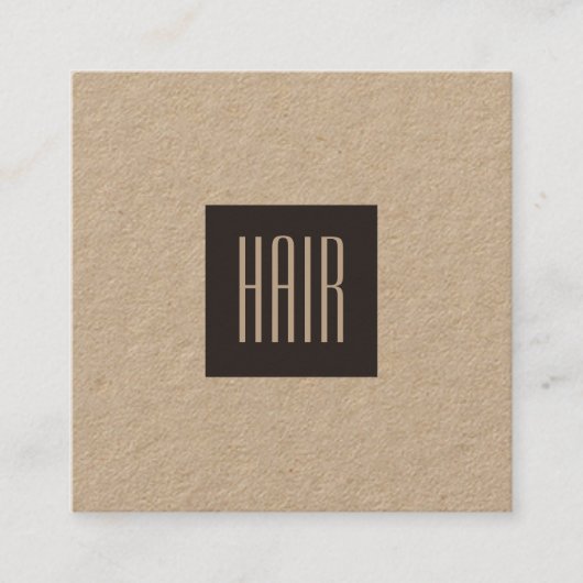 専門の優雅のモダンでスタイリッシュなミニマリズム スクエア名刺 (正面)