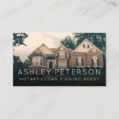 専門の公証人の写真のシンプルのタイポグラフィ 名刺 (正面)