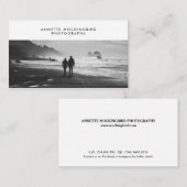 専門の写真のミニマリストの写真撮影 名刺 (正面/裏面)