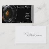 専門の写真撮影のカスタムな名刺 名刺 (正面/裏面)