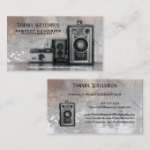 専門の写真撮影のヴィンテージのカメラの写真 名刺 (正面/裏面)