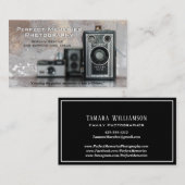 専門の写真撮影のヴィンテージのカメラの写真 名刺 (正面/裏面)