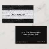 専門の写真撮影の名刺-動き 名刺 (正面/裏面)