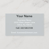 専門の写真撮影 名刺 (裏面)