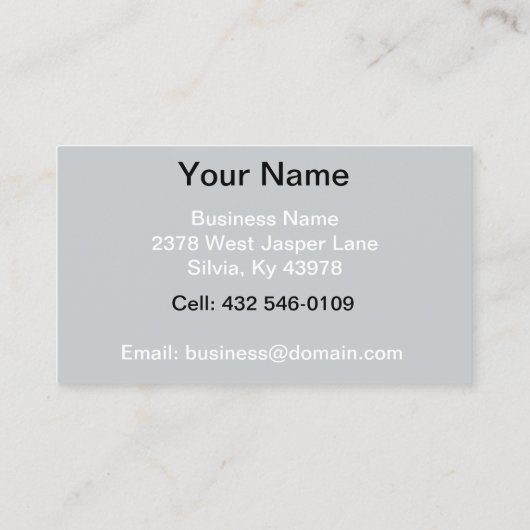 専門の写真撮影 名刺 (裏面)