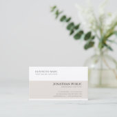 専門の創造的でモダンなClean Plain De Luxe 名刺 (スタンド正面)