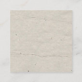 専門の創造的なヴィンテージの歴史的使用された一見 スクエア名刺 (裏面)