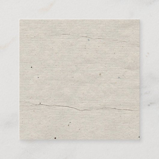 専門の創造的なヴィンテージの歴史的使用された一見 スクエア名刺 (裏面)