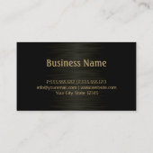 専門の医学のブラシの黒の鋼鉄 名刺 (裏面)