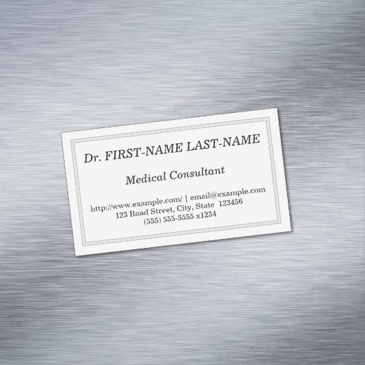 専門の医学コンサルタントの名刺 マグネット名刺 (インサイチュ)