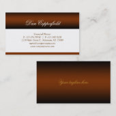 専門の名刺のファイナンシャルプランナー2 名刺 (正面/裏面)