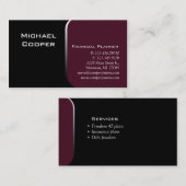 専門の名刺のファイナンシャルプランナー 名刺 (正面/裏面)