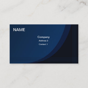 専門の名刺の青い波 名刺