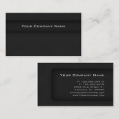 専門の名刺の黒の灰色 名刺 (正面/裏面)