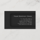 専門の名刺の黒の灰色 名刺 (裏面)