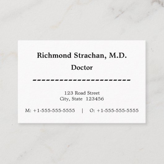 、専門の名刺卑しめて下さい 名刺 (正面)