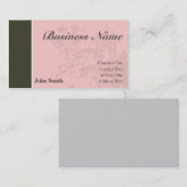 専門の名刺[ピンクか茶色] 名刺 (正面/裏面)