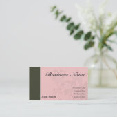 専門の名刺[ピンクか茶色] 名刺 (スタンド正面)