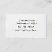 専門の名刺 名刺 (裏面)