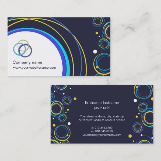 専門の名刺 名刺 (正面/裏面)