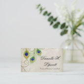 専門の名刺-孔雀の羽 名刺 (スタンド正面)